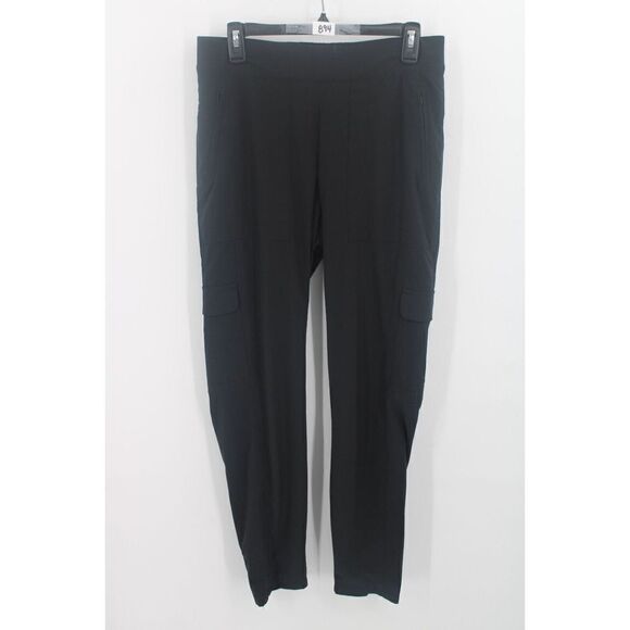 Athleta Chelsea CARGO BLACK LINEDPANT SIZE 8 T TALL EUC - Picture 1 of 10